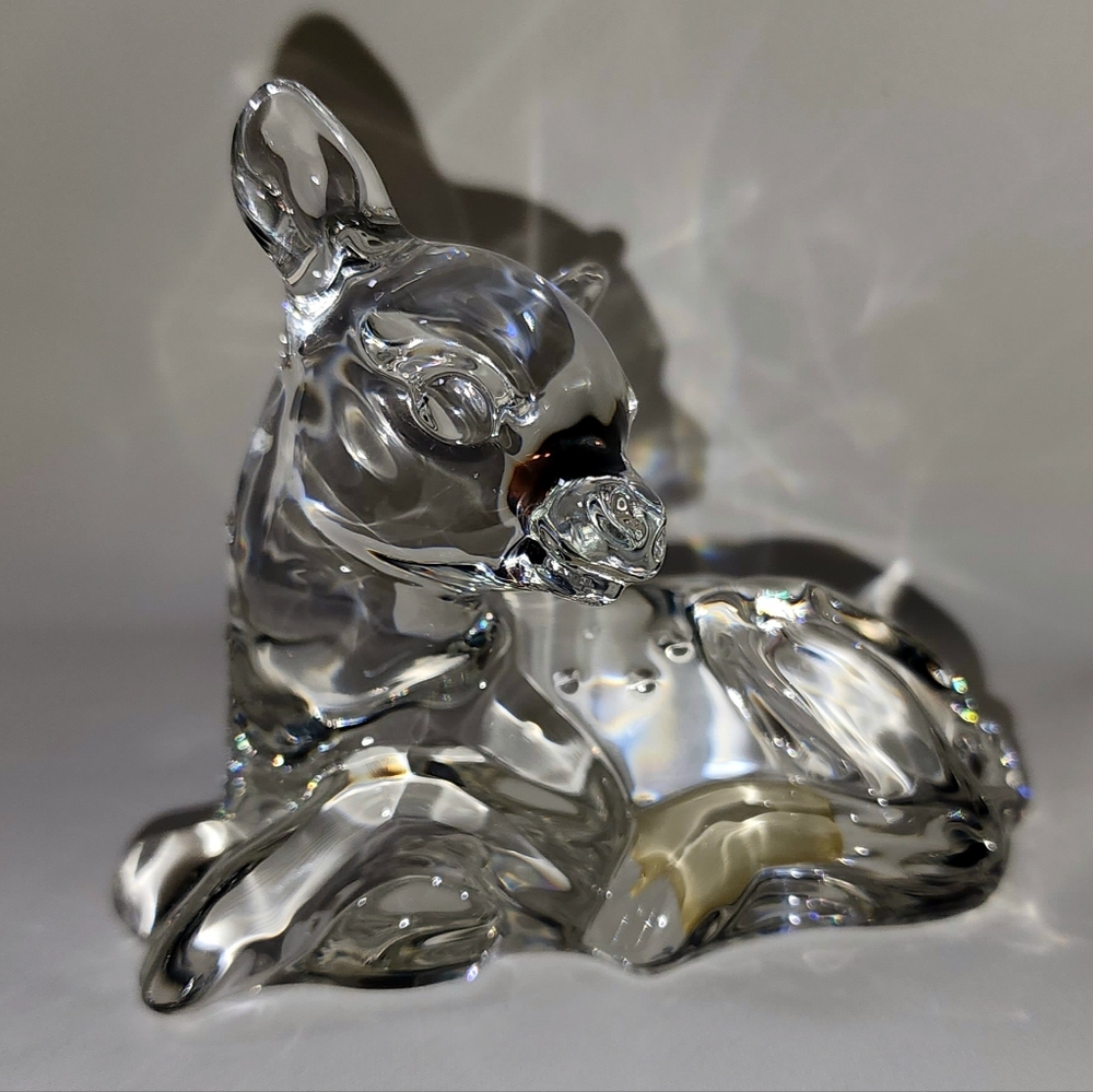 Vintage Princess House Crystal Treasures – Pets Collection 24% Lead Crystal Fawn